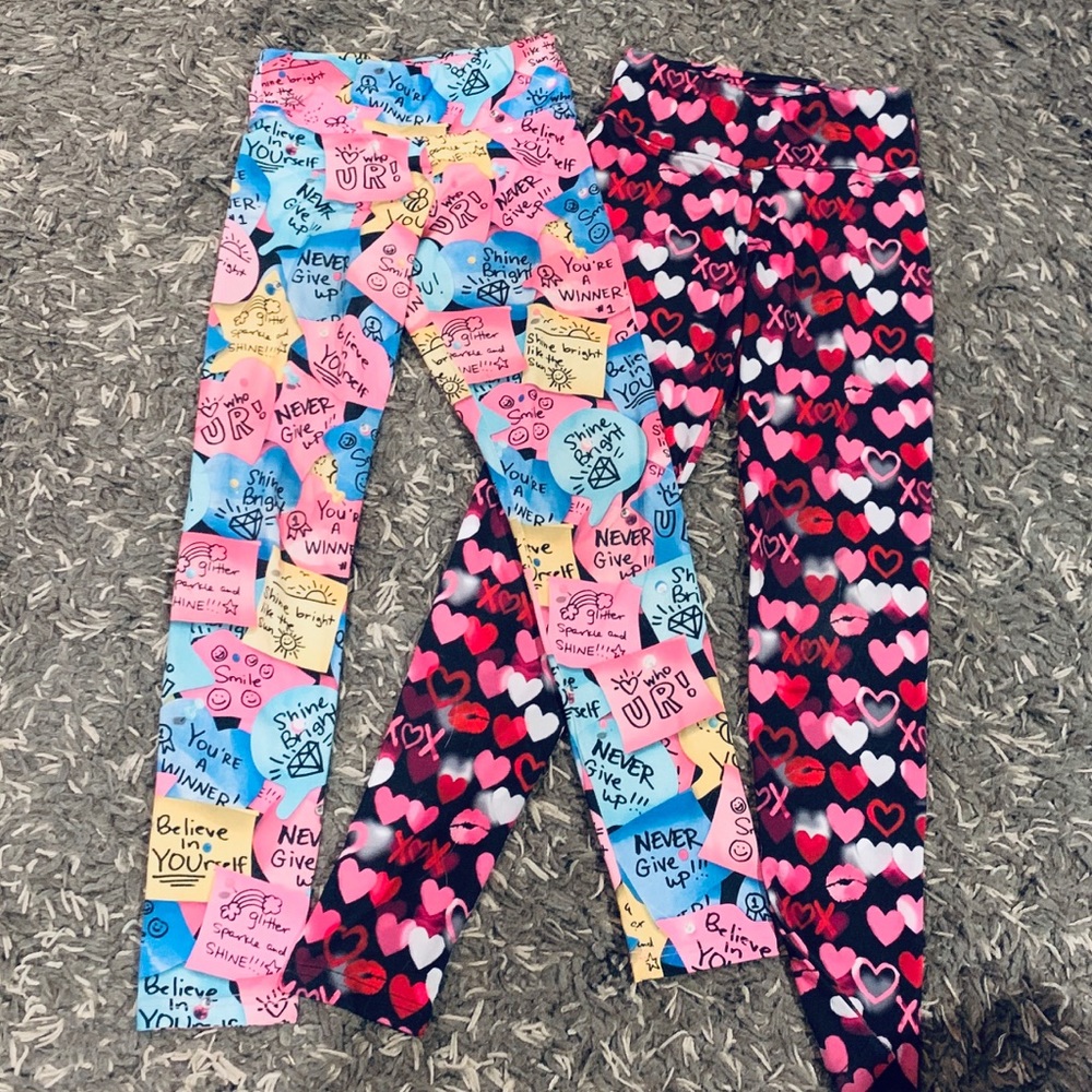 Girl’s Justice Legging Bundle, Size 10, Like New